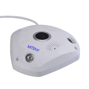 Ingebouwde Microfoon Fisheye 360 Graden Panoramisch 2MP Resolutie 3 Infrarood Vullen Lichten Ir Leds Hd Netwerk Panoramisch Infrarood Camera