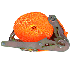 Sangle d'arrimage à cliquet robuste de 3 tonnes, sangle de levage, double crochet en J, polyester plat, transport - Product Image 4