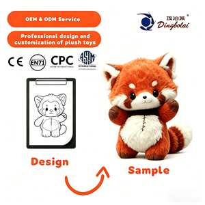Juguetes de Peluche Personalizados OEM de Alta Gama, Marionetas de Animales Realistas, Mascota Corporativa, Peluche de Zorro Pequeño de Algodón PP, Lavable, para Cumpleaños - Product Image 1