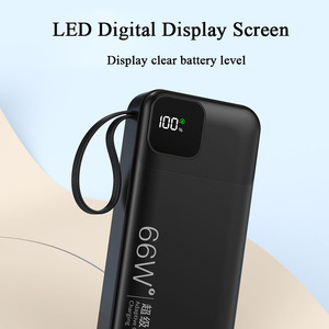 Banque d'alimentation à charge ultra-rapide de grande capacité <span class=keywords><strong>20</strong></span> <span class=keywords><strong>000</strong></span> <span class=keywords><strong>mAh</strong></span> avec câble double intégré de type C et écran d'affichage numérique LED - Product Image 6