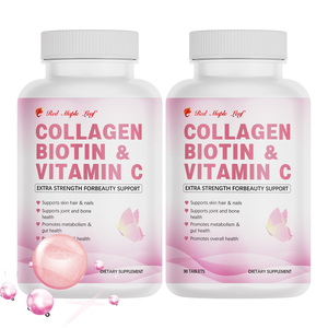 Compresse di Collagene, Biotina e Vitamina C per il Supporto di Pelle, <span class=keywords><strong>Capelli</strong></span> e Unghie |   Integratore Alimentare per la Salute di Donne, Uomini e Adulti - Product Image 2