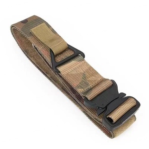 Ceinture tactique en nylon à dégagement rapide AmpsafeX pour hommes, réglable, durable, équipement de plein air, normes de sécurité élevées, étui de chasse, noir - Product Image 2