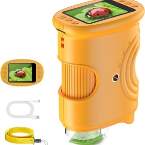 Jouets éducatifs scientifiques pour enfants Inskam, cadeaux de Noël et d'anniversaire, microscope numérique miniature portable, mode vidéo, écran IPS de 2 pouces - Product Image 3