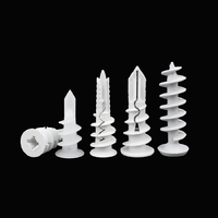 Ancrage auto-perceuse pour cloisons sèches en nylon Ancrage d'expansion pour mur creux en plastique avec chevilles Installation facile Bouchon mural