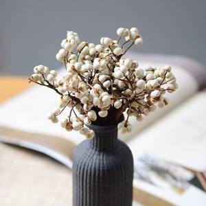 Ogni amore secco Sapium piccoli rami di frutta bianca disposizione di ghirlande di fiori secchi per decorazioni di nozze - Product Image 2