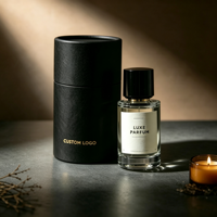 Flacon de parfum rechargeable personnalisé, emballage en tube de papier, boîte cadeau de luxe, fournisseur en gros
