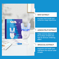 Kit de Blanqueamiento Dental LED con 3 Geles de Peróxido de Carbamida, Tratamiento No Sensible de 10 Minutos, Elimina Manchas de Café, Vino y Cigarrillos