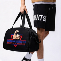 Sac de sport vierge pour sublimation avec compartiment à chaussures, sac de voyage personnalisable pour le sport et la gym, idéal pour l'impression par transfert thermique DIY