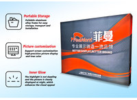 FEAMONT Portable modulaire rétro-éclairé LED éclairé exposition présentoir salon professionnel événement mur arrière système de panneau pour Expo stand arrière