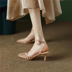 <span class=keywords><strong>Mules</strong></span> minimalistes à talon chaton et bout pointu pour femme - Sandales en <span class=keywords><strong>daim</strong></span> à bride ouverte à la cheville pour soirée et rendez-vous galant - Product Image 2