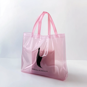 Quality Logo To-go Personalized Custom Pink Pant Plastic <b>Shopping</b> <b>Bag</b> With Handle - Product Image 1