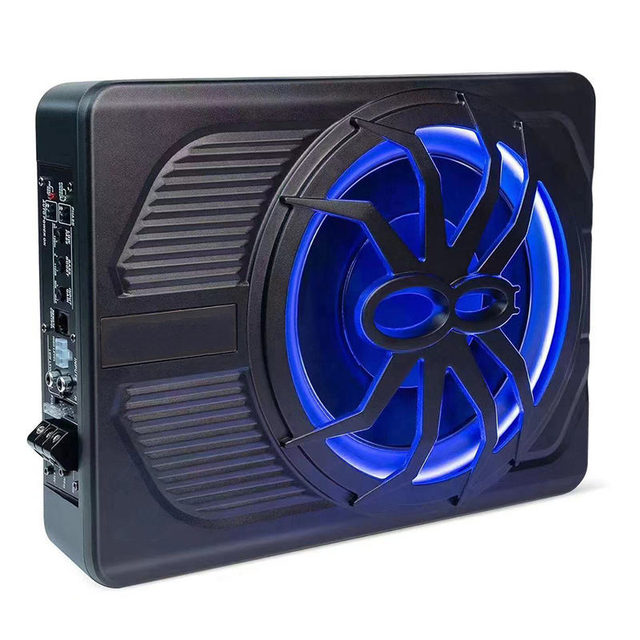 New Design Popular Selling 10 Inch Under Seat Single DC 12V Active Slim Subwoofer for Car Audio System