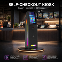 Borne de libre-service pour supermarché, kiosque à écran tactile, guichet automatique à écran tactile pour centre commercial et services financiers