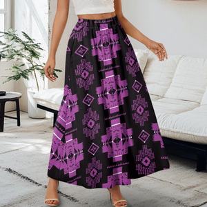 Jupes ruban natif jupes longues imprimées aztèques en gros pour femmes jupe maxi - Product Image 2