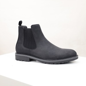 Botas Chelsea para Hombre, Estilo Británico, Acabado Desgastado, Botas Cortas y Botines Retro a la Moda para Hombre, Tallas Grandes - Product Image 4