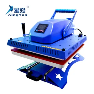 Xingyan alta calidad 38x38cm Swing Away máquina de prensa de calor transferencia de sublimación swinger prensa de calor de concha