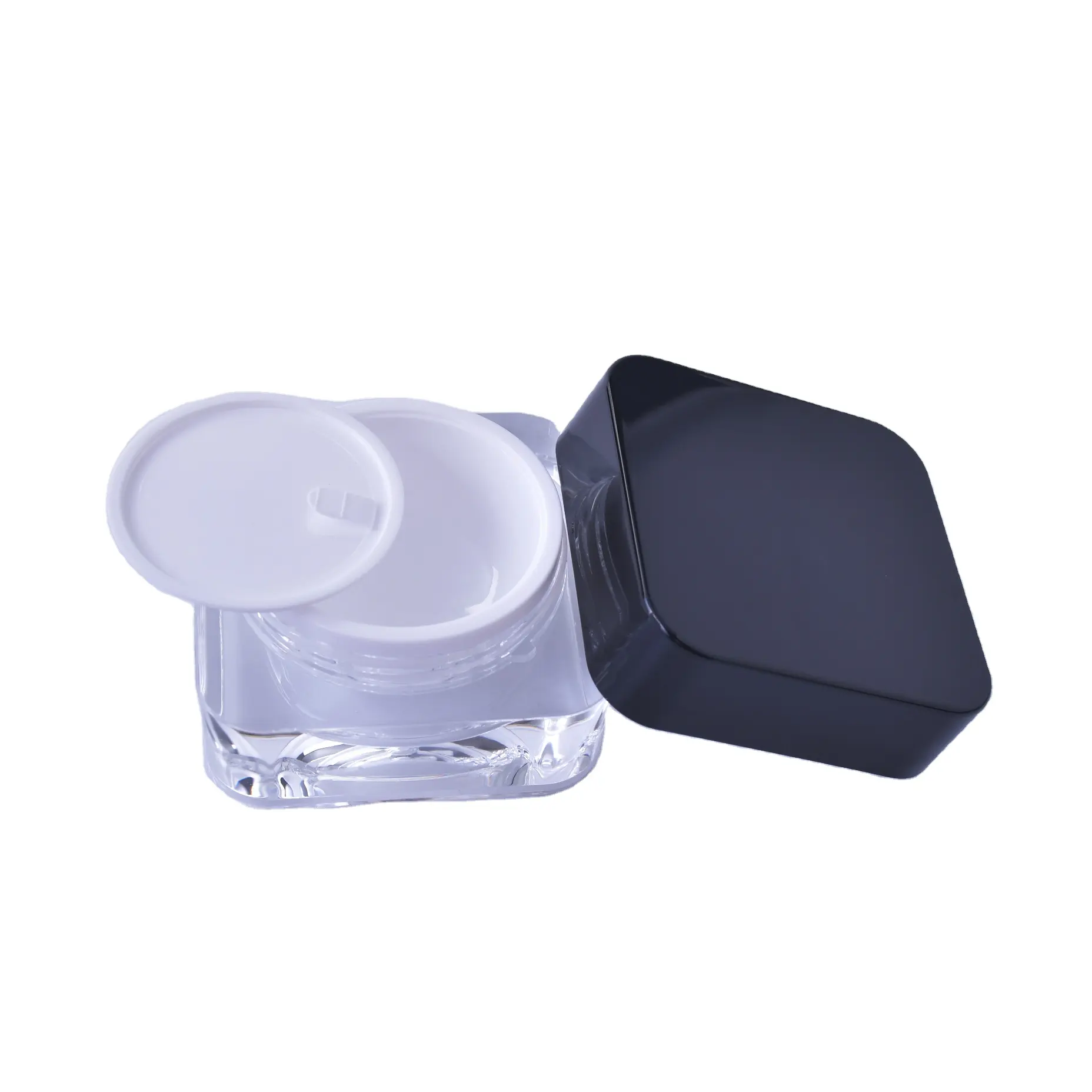 Groothandel Lage Prijs Zijdedruk Cosmetische Gezichtscrème Jar Clear Lege Containers 15G
