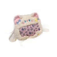 Sacs à dos en peluche en gros d'usine, adorable sac à dos en peluche chat 30 cm, sac à main en peluche dessin animé pour filles