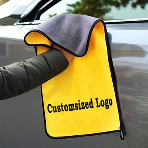 Toalla <span class=keywords><strong>de</strong></span> Limpieza para Autos <span class=keywords><strong>de</strong></span> Microfibra <span class=keywords><strong>de</strong></span> Felpa <span class=keywords><strong>de</strong></span> Coral <span class=keywords><strong>de</strong></span> Doble Cara Súper Absorbente LINNA, 600GSM, Secado Rápido, Antiarañazos, Alta Absorción - Product Image 2