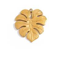 KAVNAR Pendentif Vintage en Acier Inoxydable Plaqué Or 18K avec Cœur, Fleur, Coquillage, Poisson, Émail et Perle pour Femme, Bijou Tendance