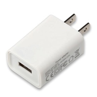 Chargeurs de téléphone USB muraux HNT 5V1A, prise EU/US, adaptateur secteur portable AC 5W avec 1 port USB