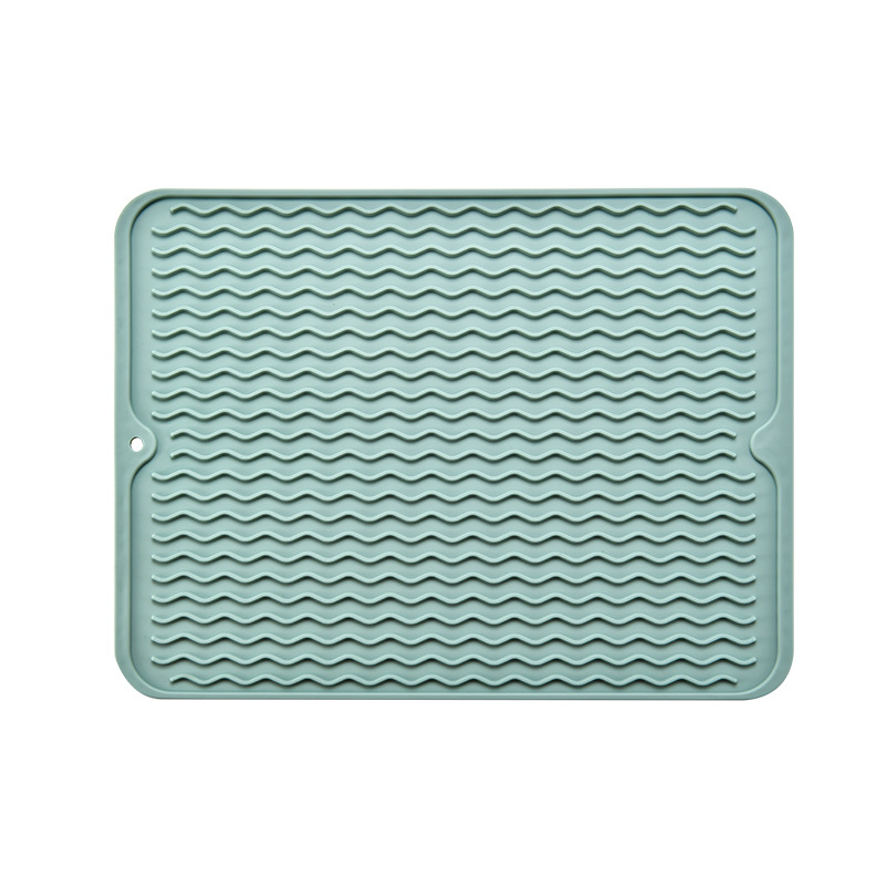 2023 New Arrivals Kitchen Gadgets Easy to Drain and Clean Silicone Mat For Sink Silicone Dish Sink Drying Mat