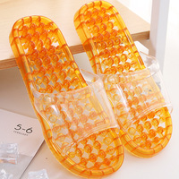 Chaussons de Douche PVC Durables pour Femmes, Mignons, Creux, en Cristal, Massants, Antidérapants, Séchage Rapide, Amortissants, pour l'Intérieur et l'Extérieur