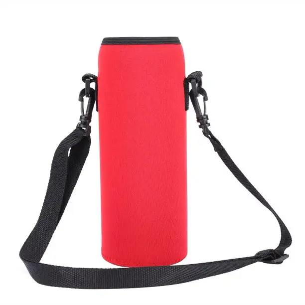 Neoprene Shockproof Water Resistance Water Bottle Carrier Bag with Adjustable Shoulder Hand Strap