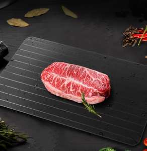 Bandeja de Descongelación para Carne Congelada, Bandeja de Aluminio No Eléctrica para <span class=keywords><strong>Descongelar</strong></span> Carne de Res, <span class=keywords><strong>Pollo</strong></span>, Pescado, Cerdo y Carne Picada - Product Image 1