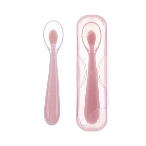 Cuchara de aprendizaje para bebés sin BPA, juego de cucharas de silicona suave para niños, vajilla, cuchara de alimentación para bebés - Product Image 3