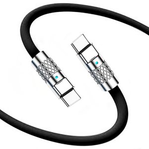 In lega di zinco Pd 6A 100W tipo c al tipo c cavo ricarica rapida Silicone liquido usb C cavo per iPhone 16 per Samsung per uno <span class=keywords><strong>Plus</strong></span> - Product Image 2