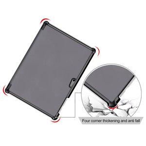 Funda inteligente de cuero con soporte plegable triple para tableta <span class=keywords><strong>Microsoft</strong></span> <span class=keywords><strong>Surface</strong></span> Go 2018/Go 2 2020/Go <span class=keywords><strong>3</strong></span> 2021 - Product Image 3