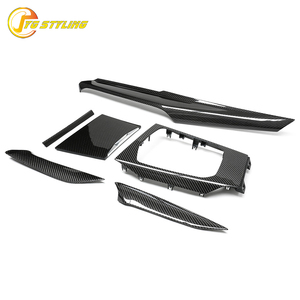Kit de remplacement de garniture intérieure en fibre de carbone véritable pour console centrale BMW 2025+ G20 LCI G26 I4 G42 Série 2 M240i G80 G82 G83 - Product Image 3