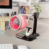 Jet Engine Fan Aircraft Turbofan Turbojet Model Kit 3D Printing Engine Toy avec humidificateur Téléphone Fonction de charge sans fil