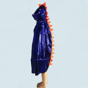 4ourcostumes Vêtements de performance très demandés pour garçons et filles, cape à capuche dinosaure pour enfants, cape d'Halloween pour enfants - Product Image 5