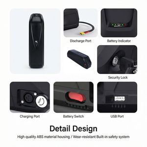 British Warehouse <b>48V</b> 15Ah Lithium <b>Battery</b> Electric Bike Hailong Tube 3000mAh 13s5p 45A Smart BMS 2A XT60 Plug Water-proofed - Product Image 6