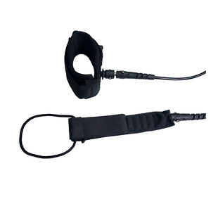 Correa para Tabla de Surf de Material PU 6x5.5 con Gancho Elástico y Hebilla para Uso en Agua de Océano, Unisex, Minimalista, Color Negro Sólido - Product Image 4