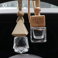 Diffuseur de parfum pour voiture personnalisable avec logo, 10 ml, à suspendre, flacon en verre, désodorisant pour voiture