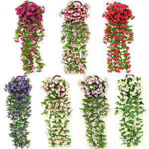 Fleurs artificielles violettes à suspendre au mur, fleurs en soie, décoration de mariage et de maison, 10 cm, accessoires de photographie en extérieur - Product Image 1