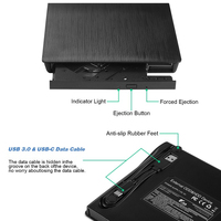 Lecteur de DVD externe pour ordinateur portable, graveur de DVD RW, lecteur de CD DVD, lecteur de disque, stockage de disques, téléchargement, plug and play, vente chaude