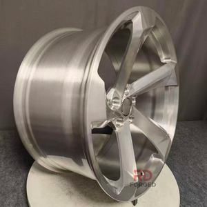 Jantes forgées gris brossé personnalisées à 5 branches 5x112 19 20 21 22 pouces pour <span class=keywords><strong>Audi</strong></span> <span class=keywords><strong>A3</strong></span> 8V A4 B8 B9 VW Golf Mk7 Passat B8 Tiguan - Product Image 2
