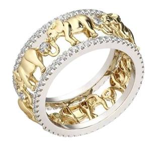 Ring <b>Jewelry</b> Elephant Ring Diamond Inlaid Ring <b>Simple</b> and Fashionable - Product Image 1