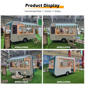 JINLIJING Enclosed Concession Mobile Bar Food Trucks Hot Dog Kebab Pizza Cart Cafe <strong>Ice</strong> <strong>Cream</strong> Coffee <strong>Trailers</strong> With Full Kitchen - Product Image 2