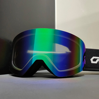 Yijia optique en gros meilleur miroir anti-buée personnalisé magnétique élégant lunettes de ski de neige Double couche lunettes de ski Googles de ski