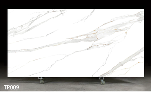 UNION <b>STONE</b> Calacatta Whisper Gold <b>Artificial</b> Printed Quartz Big Slab Eco-Friendly Waterproof Modern Design Wall Bathroom Dining - Product Image 6