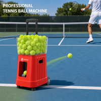 Machine à balles de tennis pliable sans fil, capacité 90 balles, contrôle par application, service de volley à point fixe, entraînement en extérieur