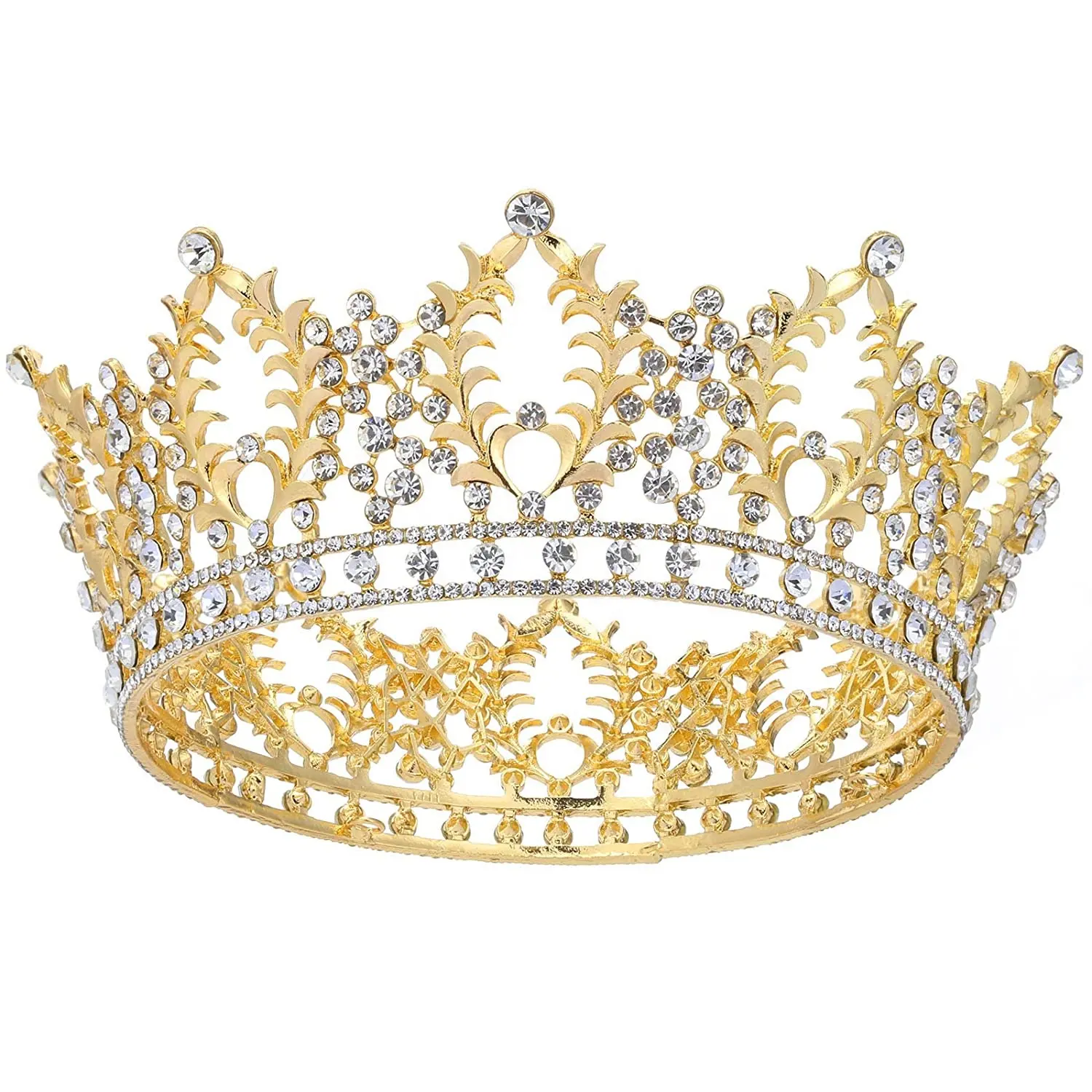 Barokke Kronen Voor Vrouwen, Koningin Prinses Kroon Tiara 'S Met Kristal, Meisjes Volwassen Bruids Haaraccessoires Geschenken