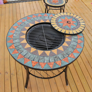 Ensembles <span class=keywords><strong>de</strong></span> table et <span class=keywords><strong>de</strong></span> chaises <span class=keywords><strong>de</strong></span> <span class=keywords><strong>jardin</strong></span> et <span class=keywords><strong>de</strong></span> patio en <span class=keywords><strong>fer</strong></span> <span class=keywords><strong>forgé</strong></span> <span class=keywords><strong>de</strong></span> style européen, durables, y compris des ensembles <span class=keywords><strong>de</strong></span> table et <span class=keywords><strong>de</strong></span> chaises en mosaïque. - Product Image 4