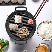 Mini poêles à alcool japonais sans fumée, Portable Teppanyaki Table de Table Hibachi Yakitori Barbecue ensemble de grilles