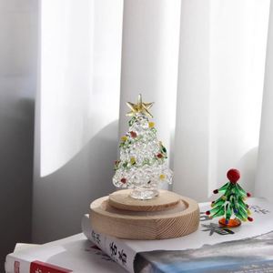 Adornos Navideños de Cristal en Miniatura al por Mayor 2024, Decoración de Escritorio para Regalo, Árbol de Navidad para Fiestas - Product Image 5